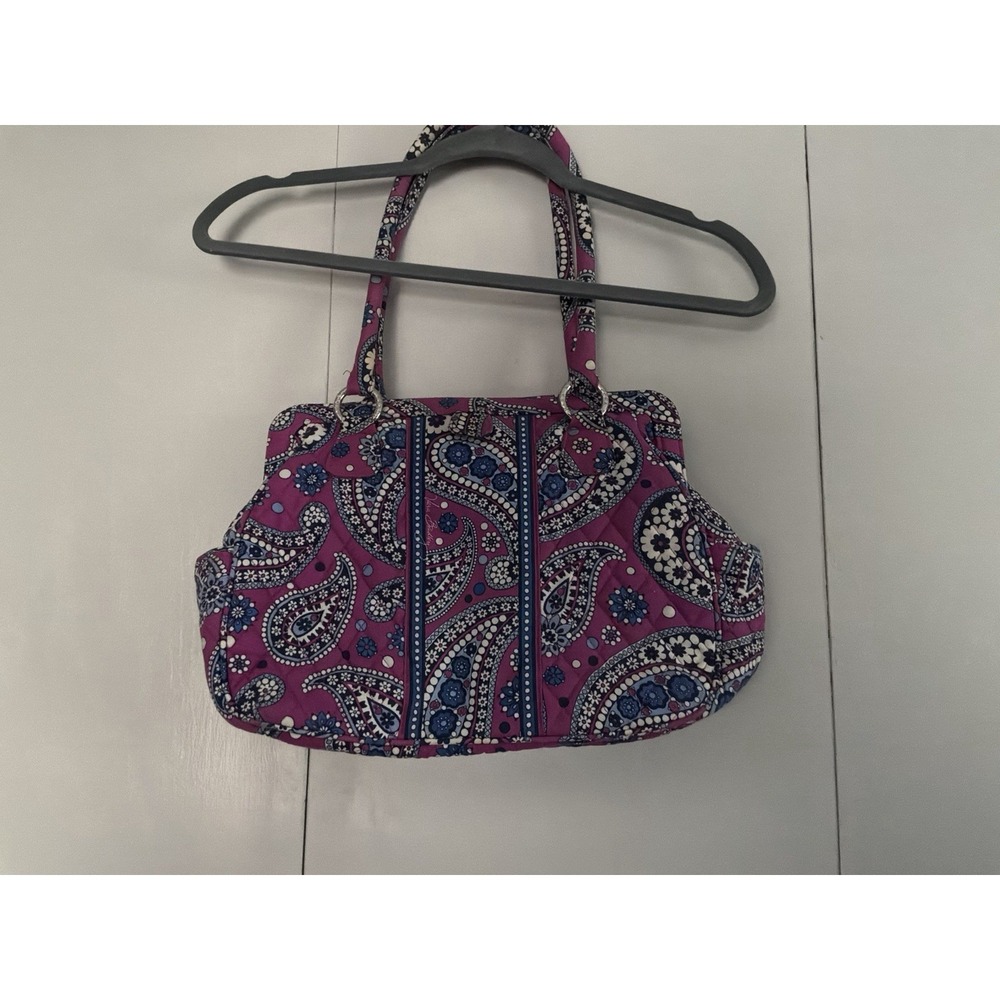 Vera Bradley Boysenberry Frame‎ Shoulder Bag Magnetic Closure Purse